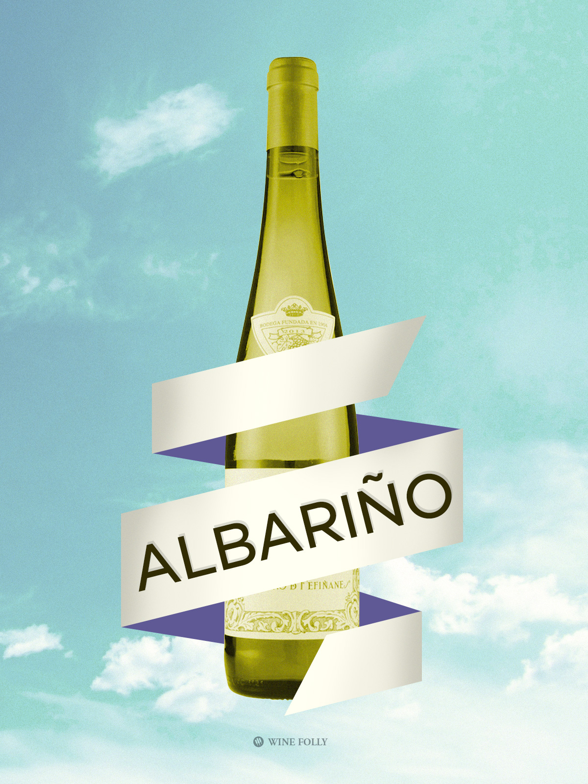 Albariño wine from Spain illustration by Wine Folly