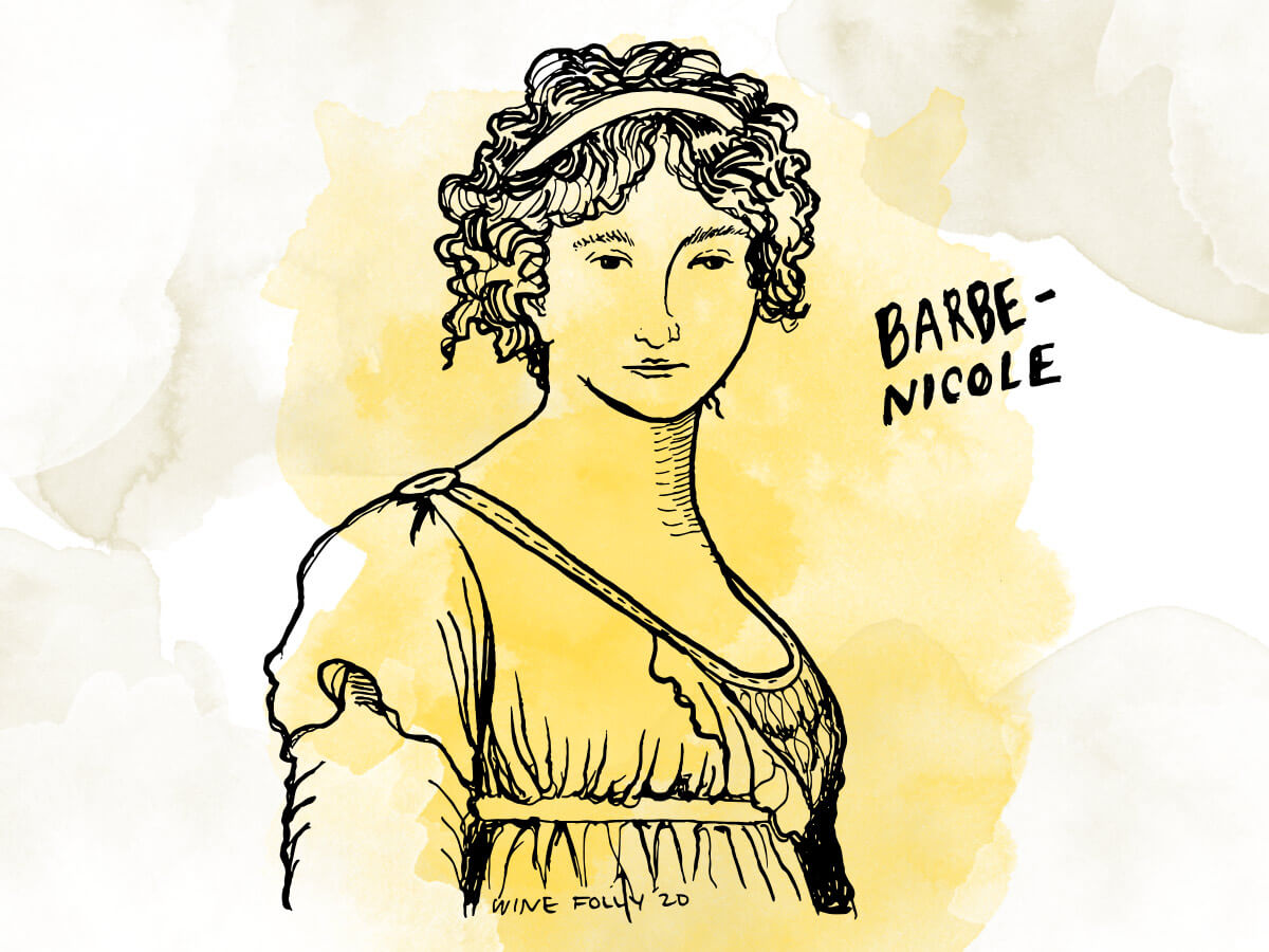 Artist rendition of Barbe-Nicole Clicquot-Ponsardin by Madeline Puckette