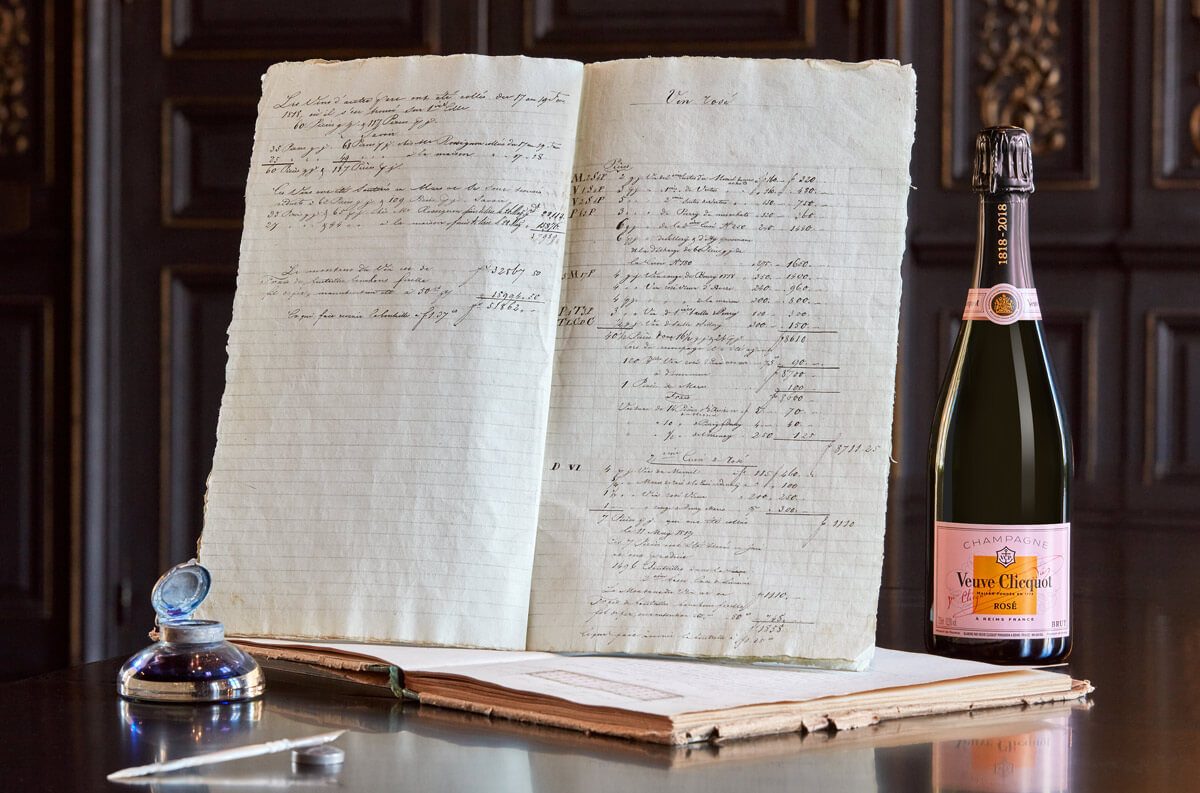 Veuve-Clicquot-first-recorded-rose-Champagne-1818
