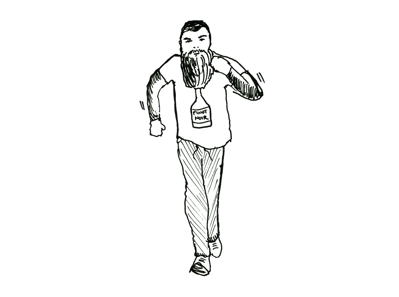 will-run-for-wine-hipster-bearded-man-jogging-illustration